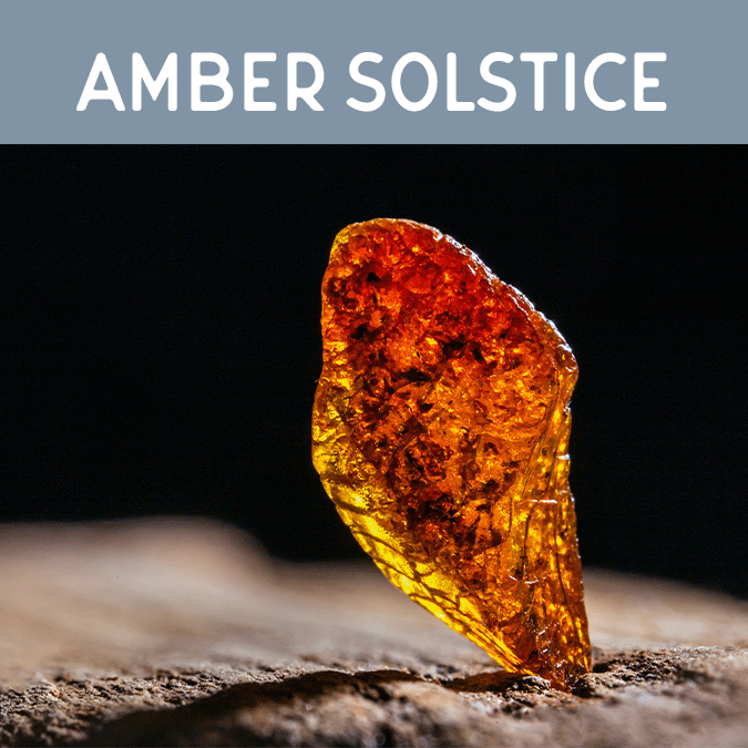 Amber Solstice Candle