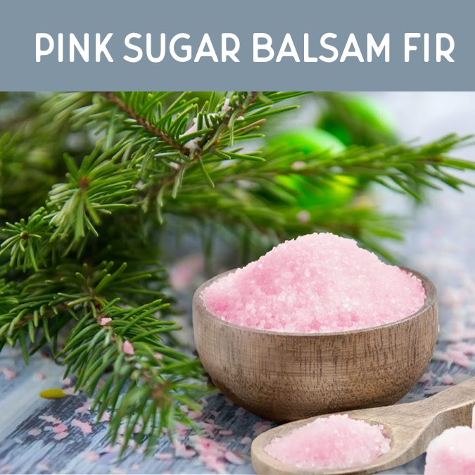Pink Sugar Balsam Fir Candle - Auburn Candle Company
